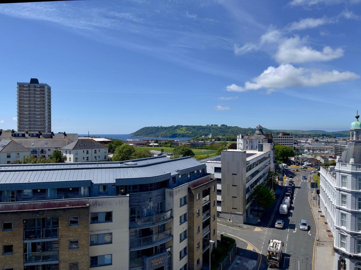 Ferienwohnung Ocean Crescent Plymouth City Centre Penthouse Level Exterior foto