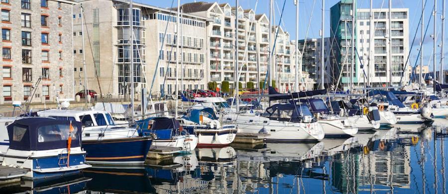 Ferienwohnung Ocean Crescent Plymouth City Centre Penthouse Level Exterior foto